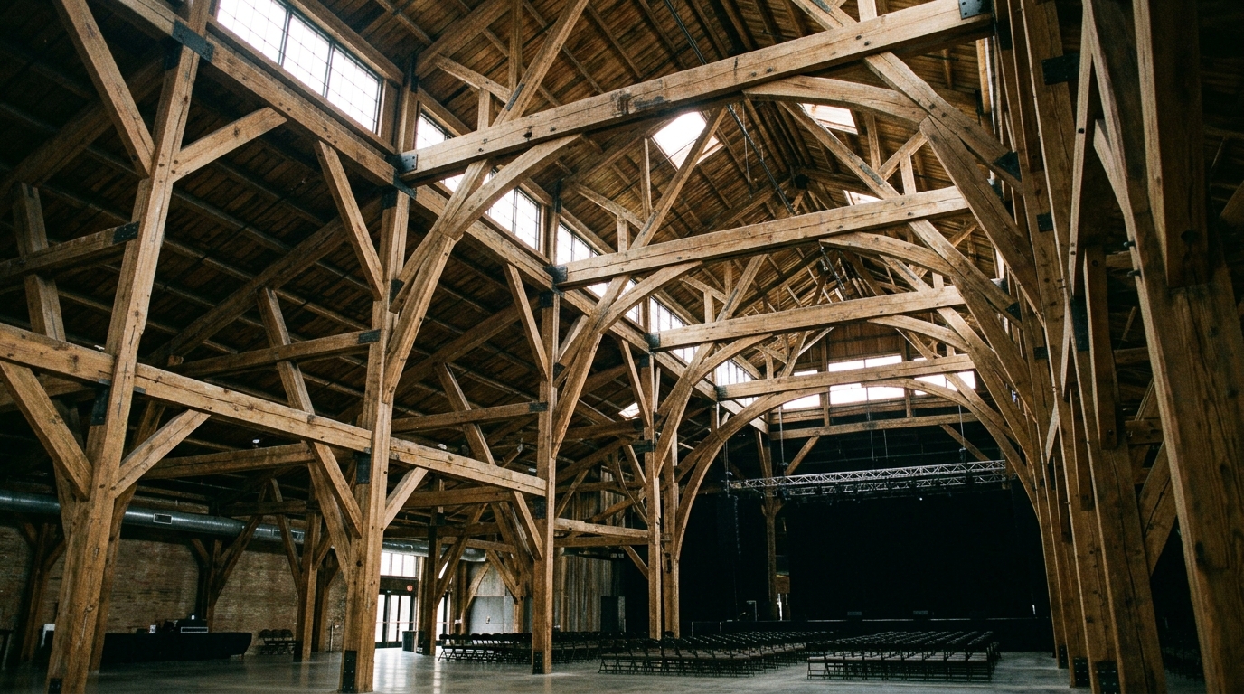 The Salt Sheds restored timber structures